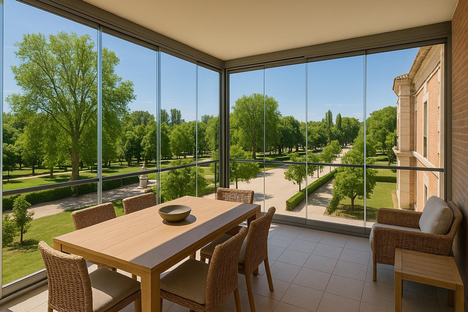 Imagen de Referencia de Instalación de cerramiento para terraza sin perfiles en Aranjuez